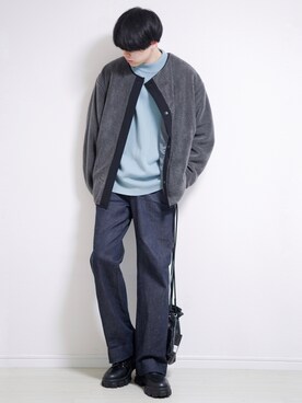 「DOOPZ（ドープス）のアイテム（ブルゾン）」を使った、SHOTAさん（メンズ・176cm）の冬コーディネート