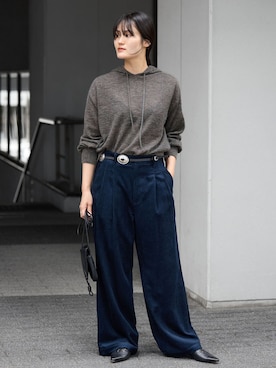 「LEFIJE（レフィエ）のアイテム」を使った、rioさん（レディース・160cm）の秋コーディネート