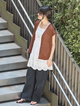 「WOMEN」｜rioさん（レディース・160cm）の夏コーディネート