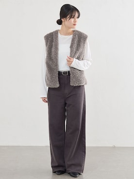 「JAMIRAY（ジャミレイ）のアイテム」を使った、rioさん（レディース・160cm）の秋コーディネート