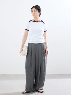 「IENA（イエナ）のアイテム（アクセサリー）」を使った、rioさん（レディース・160cm）の春コーディネート