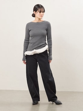 「IENA（イエナ）のアイテム（パンツ）」を使った、rioさん（レディース・160cm）の秋コーディネート