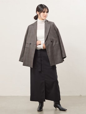「IENA（イエナ）のアイテム（Tシャツ/カットソー）」を使った、rioさん（レディース・160cm）の秋コーディネート