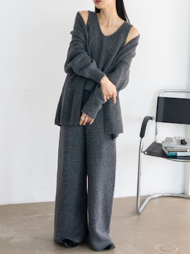 「アイテム（セットアップ）」を使った、VitaFeliceさん（レディース・164cm）の冬コーディネート