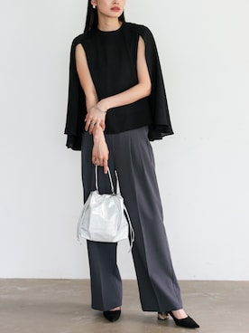 「シルバーバッグ」｜VitaFeliceさん（レディース・164cm）の秋コーディネート