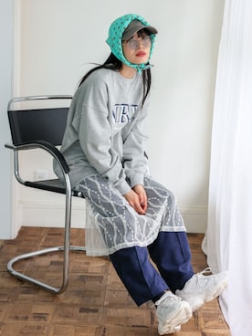 「スウェットコーデ」｜「アイテム（帽子）」を使った、VitaFeliceさん（レディース・164cm）の秋コーディネート