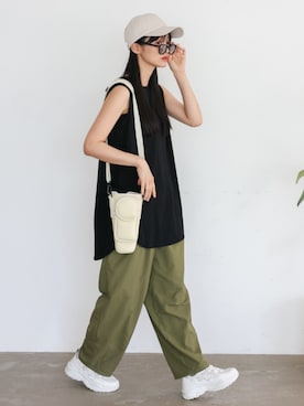 「アイテム（食器/キッチン）」を使った、VitaFeliceさん（レディース・164cm）の夏コーディネート
