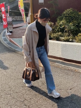 「アイテム（マウンテンパーカー）」を使った、あゆかさん（レディース・154cm）の春コーディネート