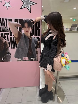 「YOSUKE（ヨースケ）のアイテム」を使った、ちゃむさん（レディース・156cm）の秋コーディネート