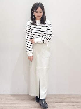 「COCUE（コキュ）のアイテム」を使った、shimaさん（レディース・152cm）の春コーディネート