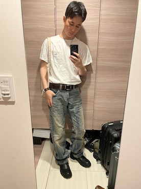 「EDWIN（エドウィン）のアイテム」を使った、ひろさん（メンズ・166cm）の夏コーディネート