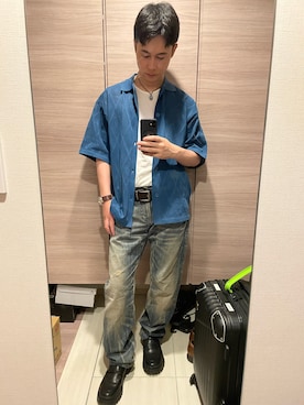 「EDWIN（エドウィン）のアイテム」を使った、ひろさん（メンズ・166cm）の夏コーディネート