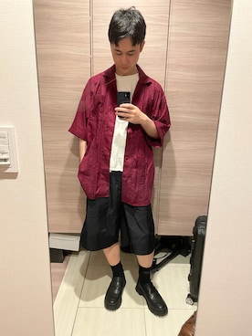 「niko and...（ニコアンド）のアイテム（ローファー）」を使った、ひろさん（メンズ・166cm）の夏コーディネート