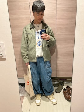 「GORGE（ゴージ）のアイテム」を使った、ひろさん（メンズ・166cm）の秋コーディネート