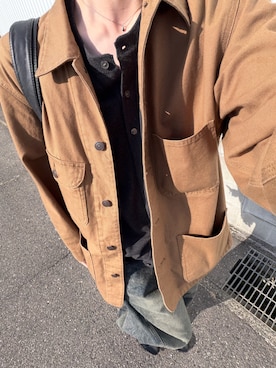 「and cloud（アンドクラウド）のアイテム」を使った、Sui.さん（メンズ・173cm）の春コーディネート