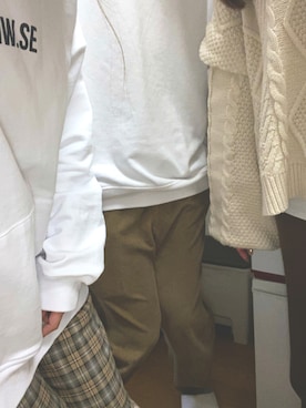 「w closet」｜「アイテム（スウェット）」を使った、こまさんさん（レディース・162cm）の夏コーディネート