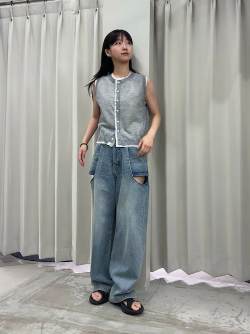 センスオブプレイス　サイドカットアウトデニムS SENSE OF PLACE｜サイドカットアウトデニム | Rakuten Fashion