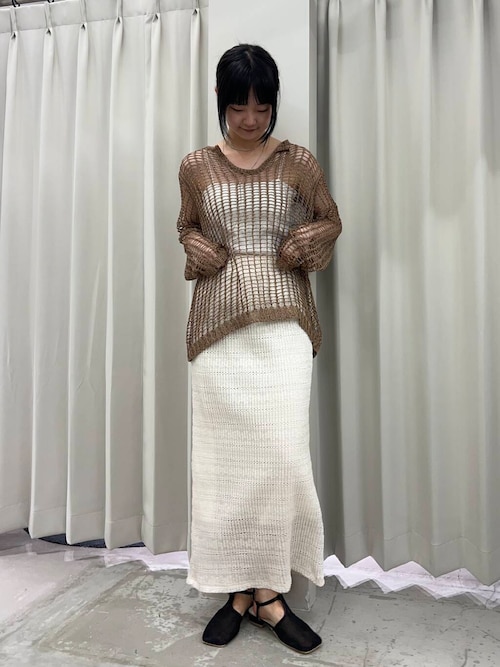 Tストラップメッシュサンダル