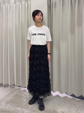 「SENSE OF PLACE by URBAN RESEARCH(センスオブプレイスバイアーバンリサーチ)のグラフィックTシャツ(半袖)(Tシャツ/カットソー、その他)」を使った、カワグチさん(レディース・164cm)の春コーディネート