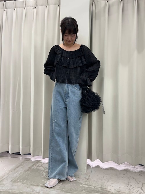 セール】シシュウワイドデニム（デニムパンツ）｜SENSE OF PLACE by