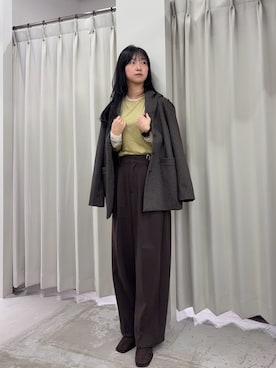 「アイテム（その他アウター）」を使った、カワグチさん（レディース・164cm・20代）の秋コーディネート