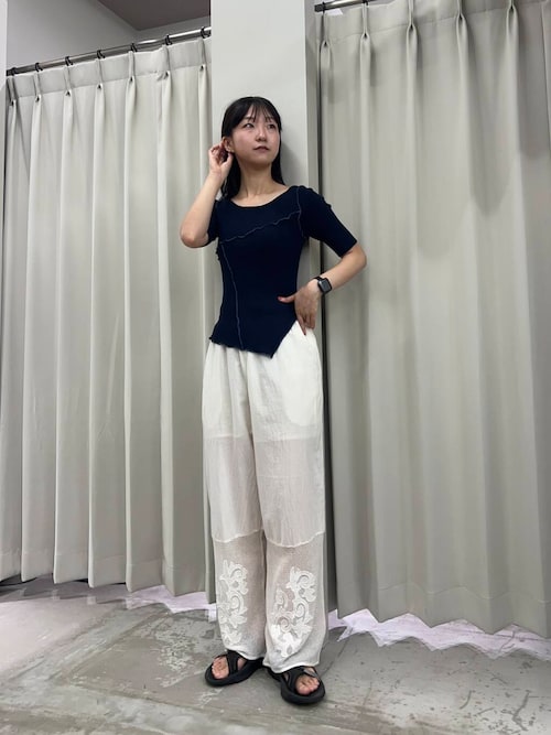 インドシシュウメッシュイージーパンツ