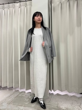 「SENSE OF PLACE by URBAN RESEARCH（センスオブプレイスバイアーバンリサーチ）のアイテム（テーラードジャケット）」を使った、カワグチさん（レディース・164cm）の冬コーディネート