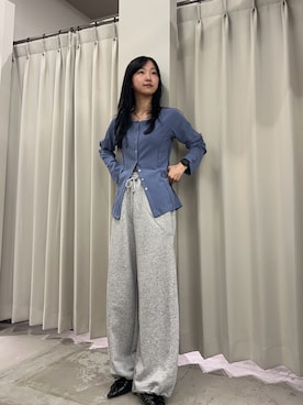「アイテム（スウェットパンツ）」を使った、カワグチさん（レディース・164cm・20代）の夏コーディネート