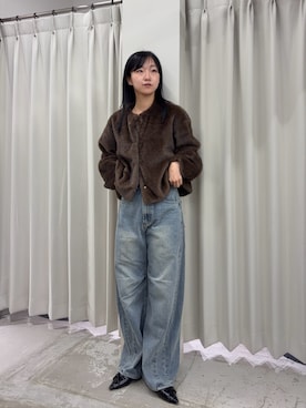「秋のシャツ着こなし術」｜カワグチさん（レディース・164cm）の秋コーディネート