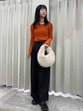 「SENSE OF PLACE by URBAN RESEARCH（センスオブプレイスバイアーバンリサーチ）の『消臭』サイドゴアボリュームソールブーツ（ブーツ）」を使った、カワグチさん（レディース・164cm）の秋コーディネート