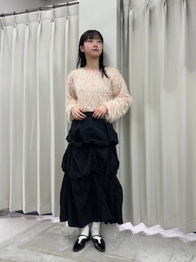 「SENSE OF PLACE by URBAN RESEARCH（センスオブプレイスバイアーバンリサーチ）のメタリックポインテッドシューズ（パンプス）」を使った、カワグチさん（レディース・164cm）の春コーディネート