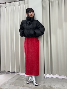 「アイテム（ダウンジャケット/コート）」を使った、カワグチさん（レディース・164cm・20代）の秋コーディネート