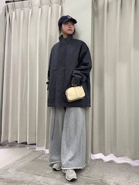 「アイテム（モッズコート）」を使った、カワグチさん（レディース・164cm）の冬コーディネート