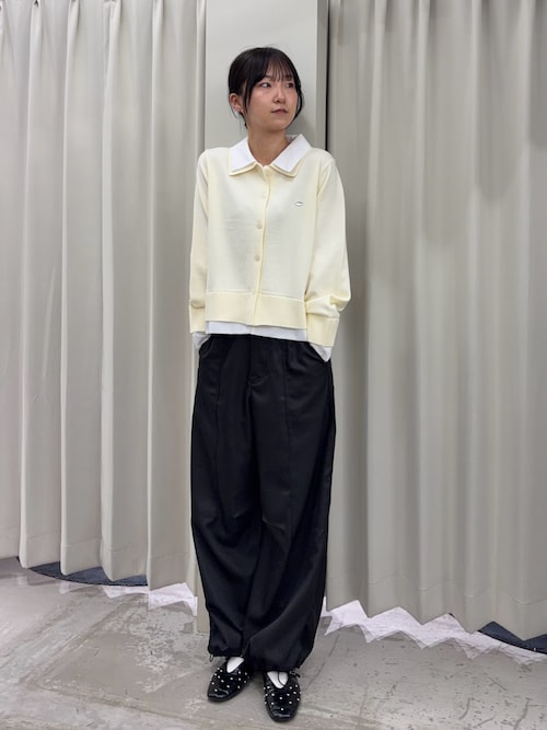 洗濯可』プレートツキシャツドッキングニットカーディガン