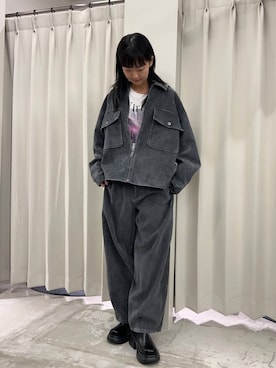 「SENSE OF PLACE by URBAN RESEARCH（センスオブプレイスバイアーバンリサーチ）の『消臭』サイドゴアボリュームソールブーツ（ブーツ）」を使った、カワグチさん（レディース・164cm）の秋コーディネート