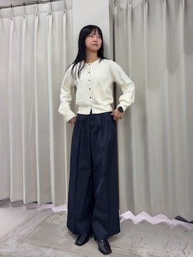 「アイテム（チノパンツ）」を使った、カワグチさん（レディース・164cm・20代）の冬コーディネート