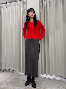 「おでかけコーデ」｜カワグチさん（レディース・164cm）の冬コーディネート