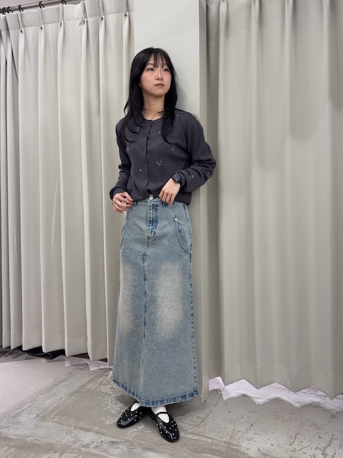 セール】セミフレアデニムスカート（スカート）｜SENSE OF PLACE by