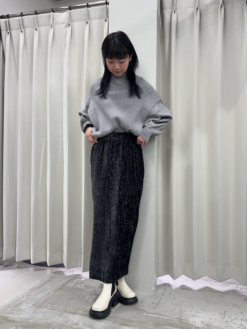 セール】ラメカットコールナロースカート（スカート）｜SENSE OF PLACE