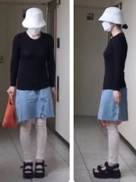 ニャン@whitemaskさん（レディース・160cm）の夏コーディネート