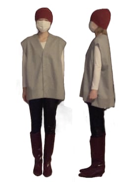 「アイテム（ニットキャップ/ビーニー）」を使った、ニャン@whitemaskさん（レディース・160cm）の秋コーディネート