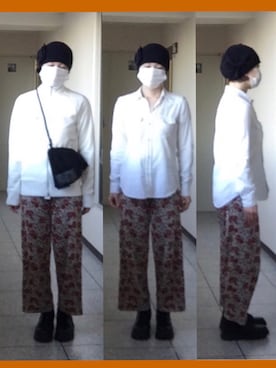 「H&M（エイチ・アンド・エム）のアイテム（ジャージ）」を使った、ニャン@whitemaskさん（レディース・160cm）の秋コーディネート