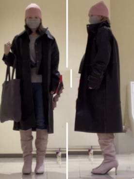 「ZARA KIDSのアイテム（帽子）」を使った、ニャン@whitemaskさん（レディース・160cm）の春コーディネート