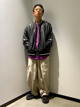 「LUSOR（ルーソル）のアイテム（ジャケット/アウター）」を使った、YUUKI INOSHITAさん（メンズ・168cm）の秋コーディネート