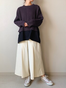 Yuhiroさん（レディース・163cm）の冬コーディネート