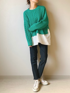 Yuhiroさん（レディース・163cm）の冬コーディネート