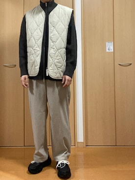 「キルティングベスト」｜そそそそさん（メンズ・171cm）の秋コーディネート
