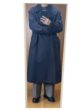 「LIDNM（リドム）のアイテム（トレンチコート）」を使った、そそそそさん（メンズ・171cm）の秋コーディネート