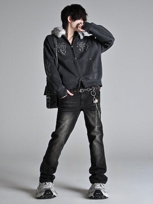 Detachable Fur Short Full-Zip Parkar / デタッチャブルファー