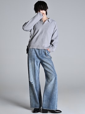 犬飼京 inukai keiさん（メンズ・183cm）の冬コーディネート